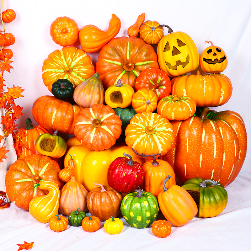 仿真南瓜摆件特大蔬菜模型拍摄