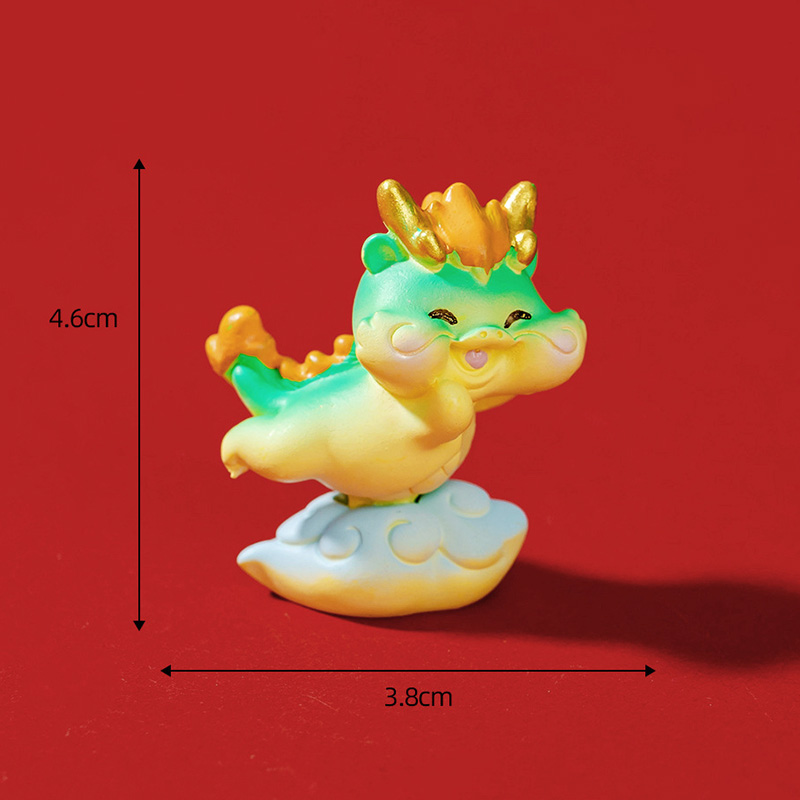 可爱小龙人一飞冲天桌面装饰小摆件办公桌个性创意国潮装饰品