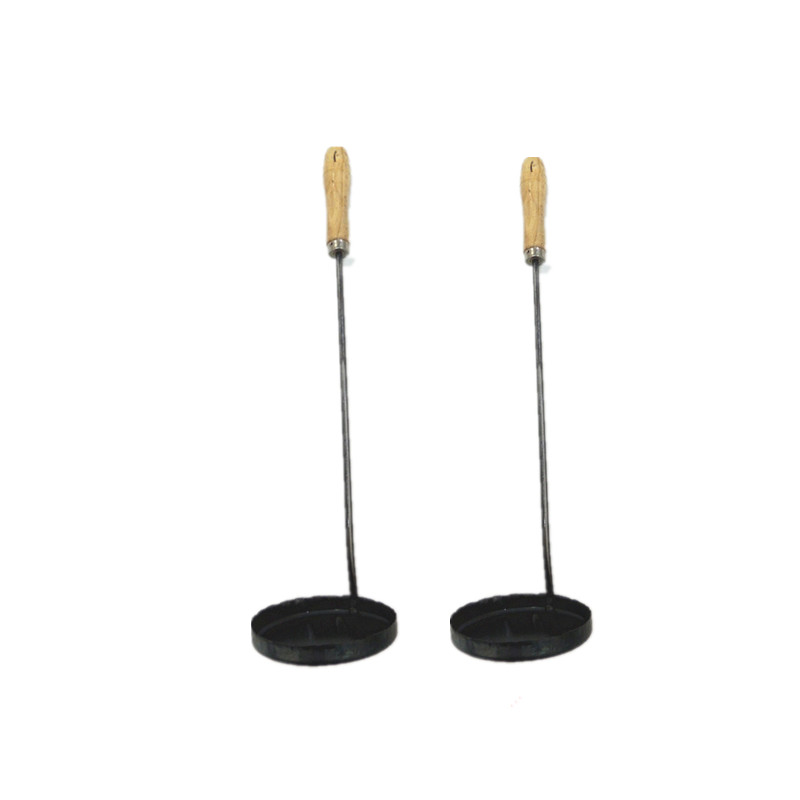 油炸饼模具油端子黑铁钢萝卜丝饼工具长柄锅巴勺子油墩子两支包邮