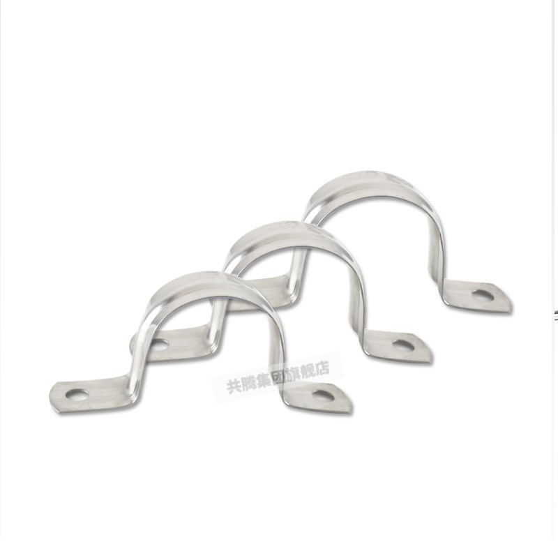 304不锈钢骑马卡加厚马鞍卡欧姆卡固定扣不锈管卡线管水管卡管夹