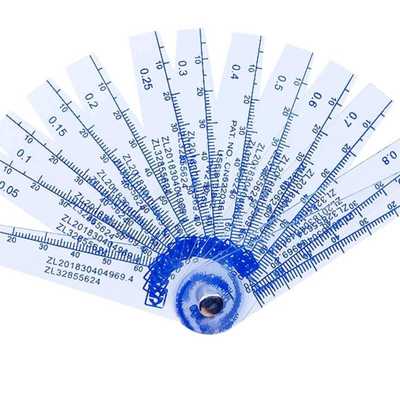 台湾上亿塑料塞尺单片高精度塑胶塞规厚薄规耐磨0.01-5MM