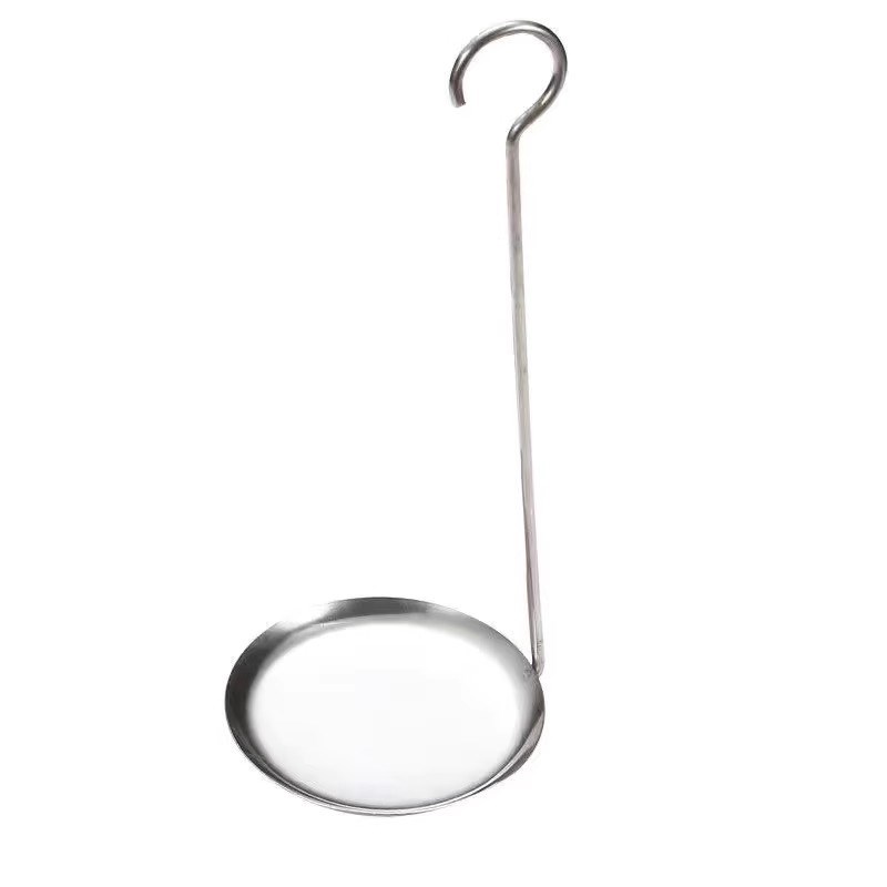 长柄不锈钢煎荷包蛋神器油炸虾饼勺子工具油饼模子勺油墩子防油溅