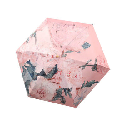Umbrella Compact Sunscreen 50% Fold Six Bone Sun Umbrella Fl