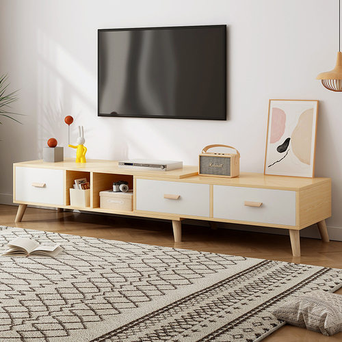 Tea table, TV cabinet, light luxury, modern feel, living roo