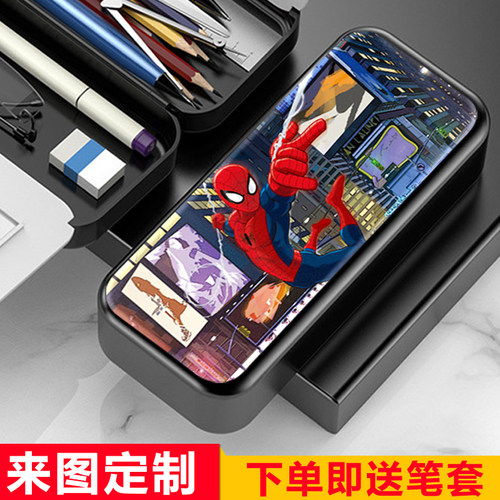 漫威蜘蛛侠文具盒铅笔盒