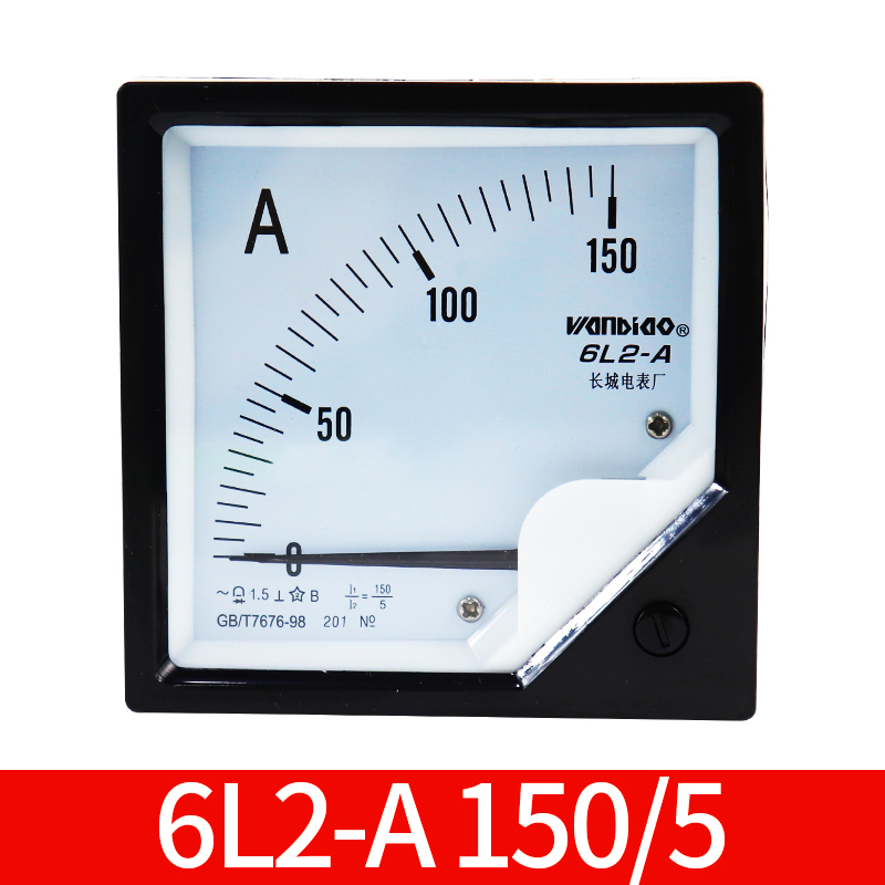 6L2型指针式f交流电流表频率表50HZ直通30A三相功率因素表380v电