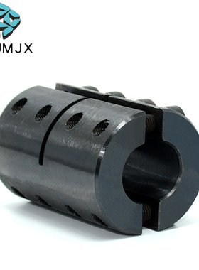 MSPX公制两片分离式联轴器刚性夹持加长夹紧直筒碳钢大扭矩连接器