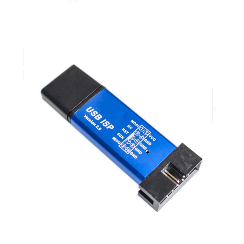 免驱动 带外壳 51 AVR单片机isp下B载线 USBasp ISP 编程器 烧录
