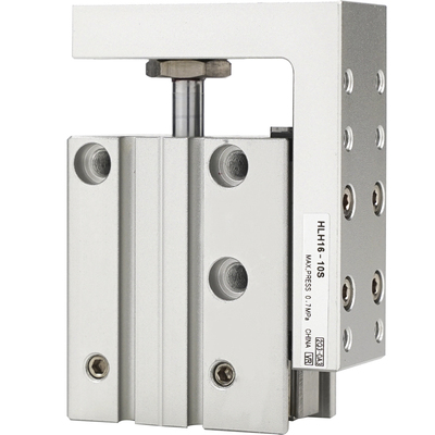 精密滑台导轨气缸HLH6/10/16/20*5X10X15X20X25X30S侧轨型