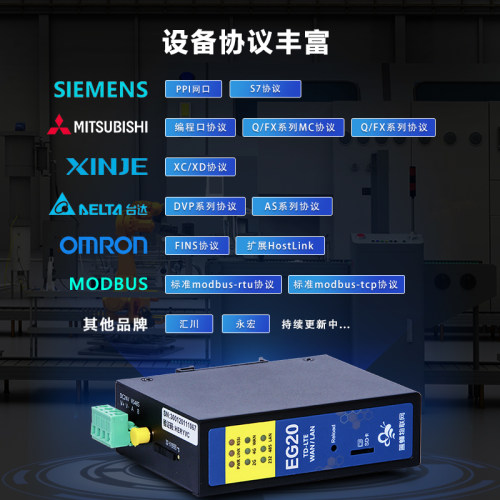 蓝蜂边缘计算PLC协议远程调试管理设备物联网网关4Gdtu免费云平台