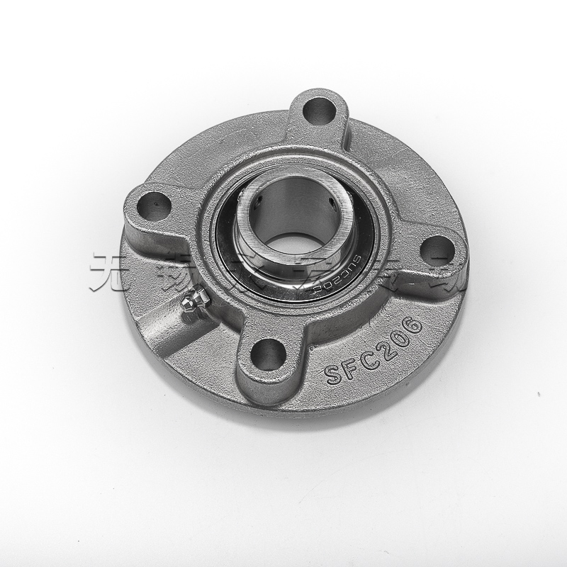 304材质不锈钢外球面轴承圆形座SUCFC204 205 206 FC207 208 209