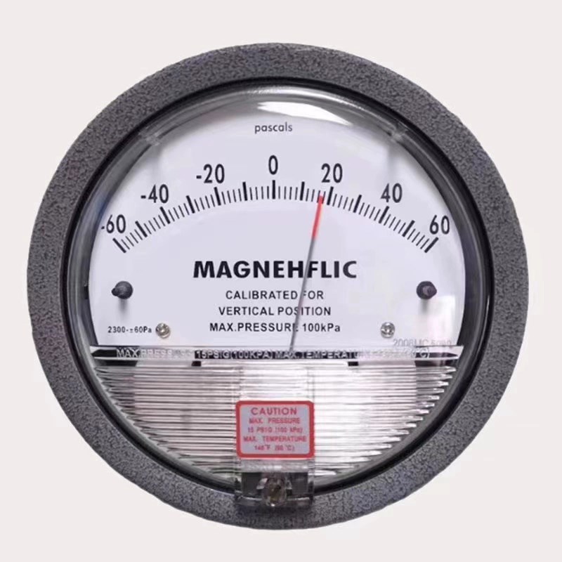 指针表微压差表正负压养殖用高精度3060pa机械洁净室差压表安装盒