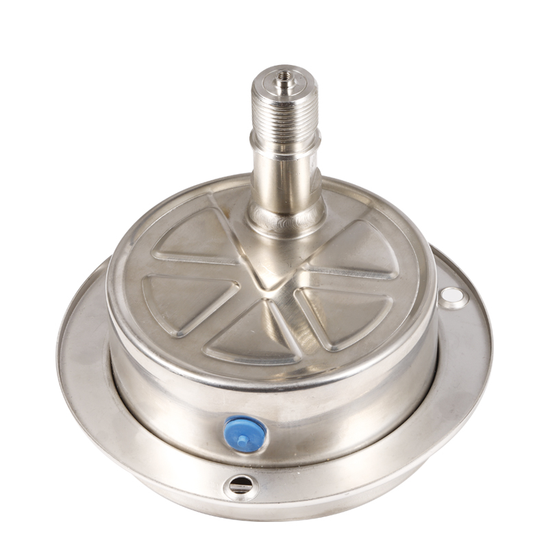 上海江月YN100BF/ZT重型不锈钢轴向带边耐震压力表0-250mpa高压表