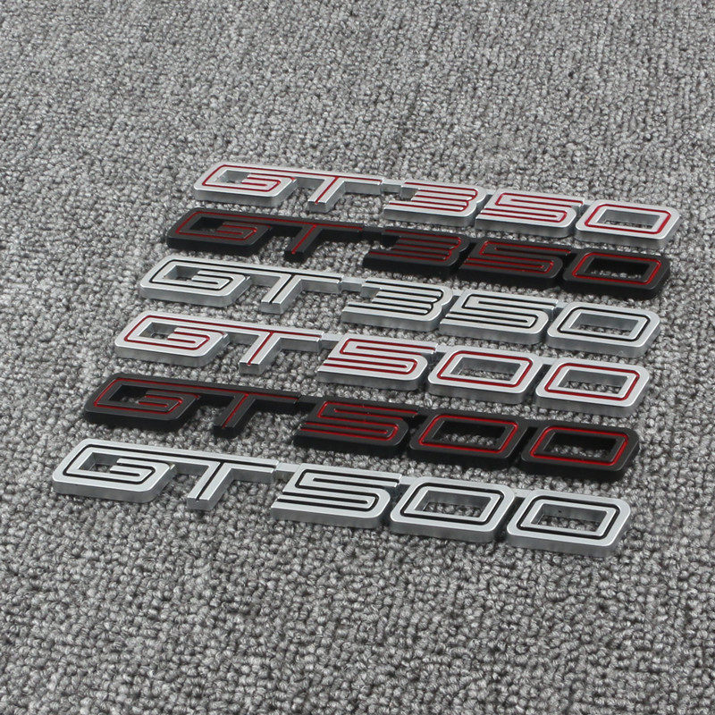 适用于野马改装GT500叶子板侧标Mustang谢尔比车标GT350尾标