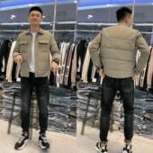 羽绒服男士 衬衫 外套新款 9901秋冬新款 棉袄加厚潮流夹克时尚 外搭男