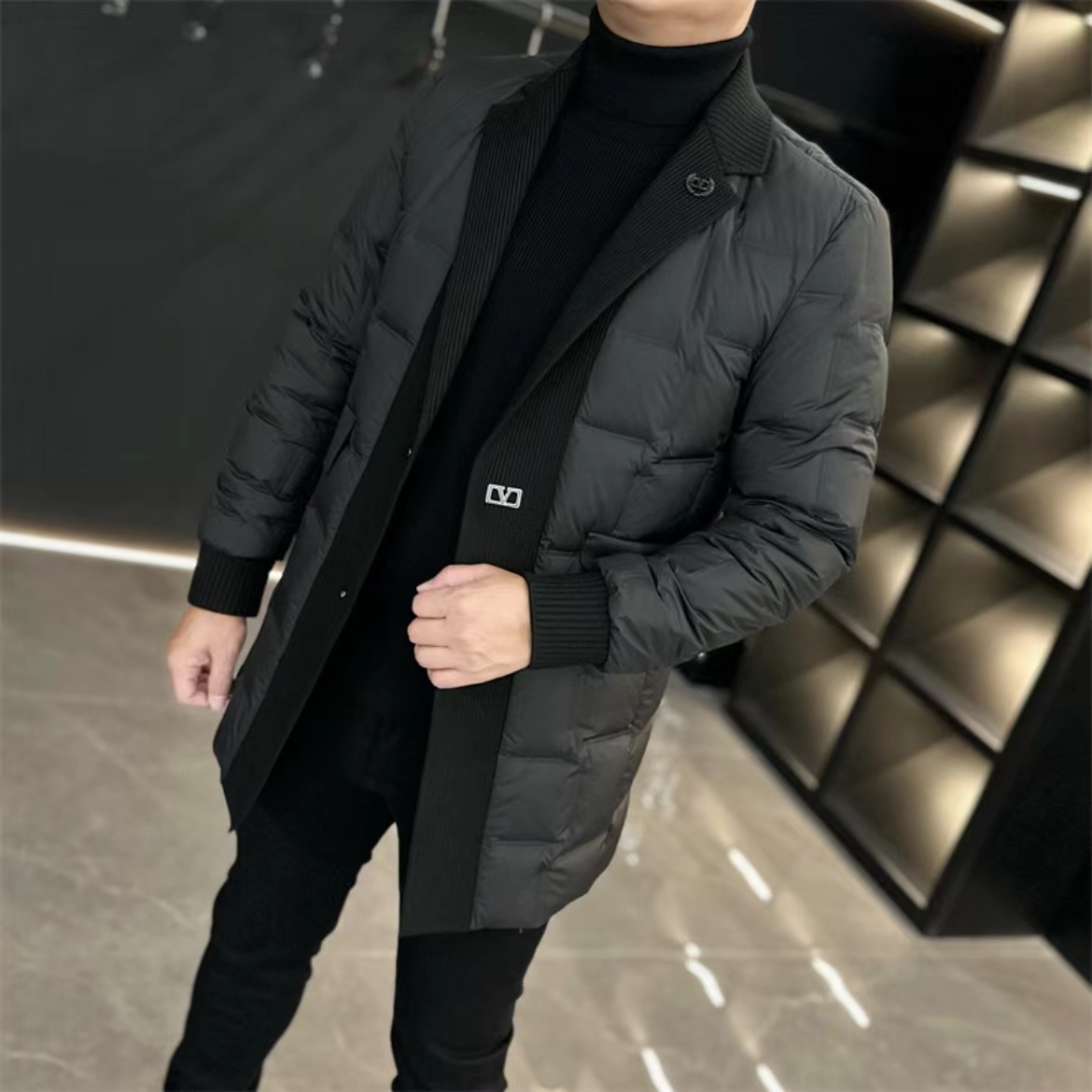 加厚保暖轻奢高级感中长款羽绒服