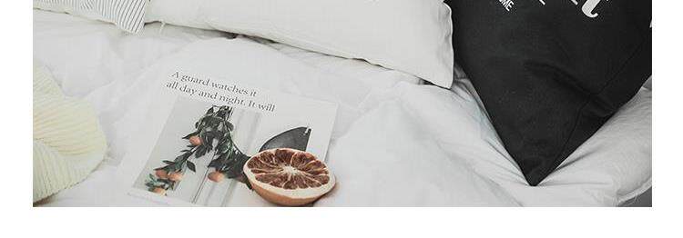 Cushion Pillows Black and white Containing core chair backrest automobile Lumbar pillow Washable Simplicity Cotton canvas Sofa bedin the Home Fabric , Pillow/Pillow  category - from Buy2taobao.com to provide professional Taobao agent buy service