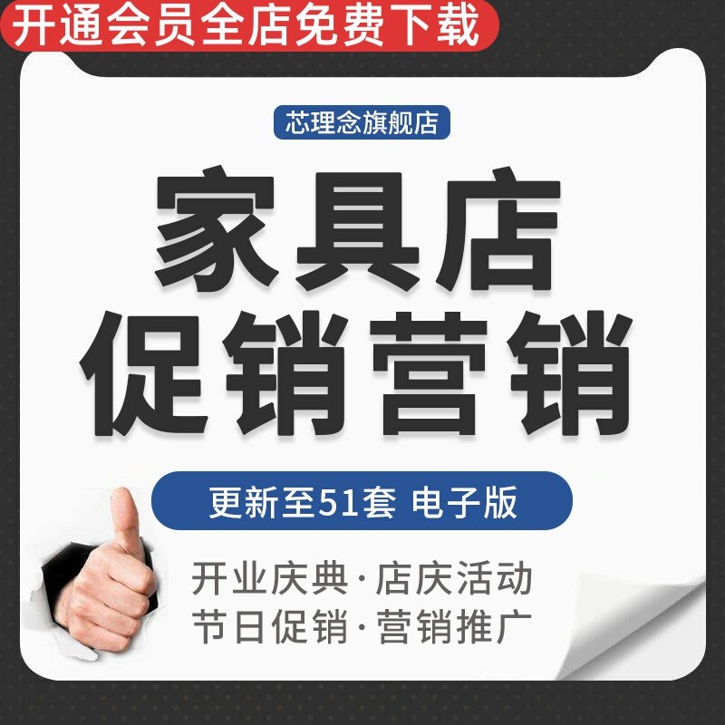 家具公司卖场门店开业周年庆典节日促销活动营销推广策划方案案例 家