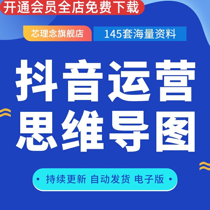 抖音短视频运营思维导图合集