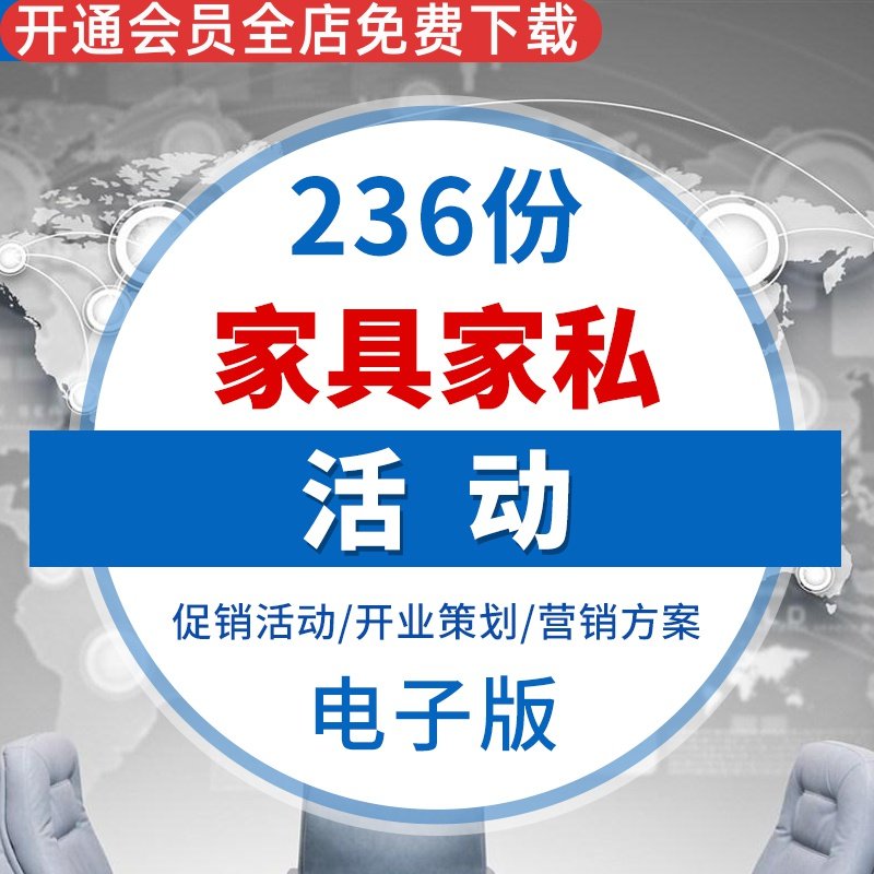 家具家私家居建材节日开业活动网络营销推广活动策划营销方案童博会活