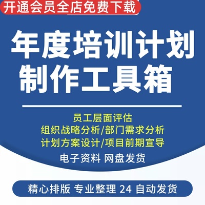 培度培训计划制定需求分析