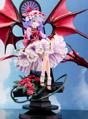 优质版东方Project 蕾米莉亚斯卡雷特手办蓝发玫瑰美少女动漫摆件