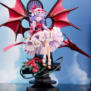 优质版东方Project 蕾米莉亚斯卡雷特手办蓝发玫瑰美少女动漫摆件