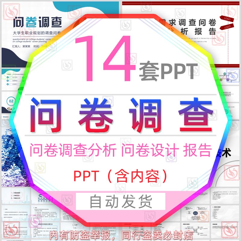 大学生消费问卷调查设计评估PPT模板咖啡厅广告问卷调查报告汇报