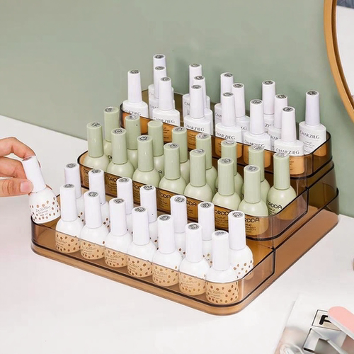 加宽一体式三层指甲油收纳盒