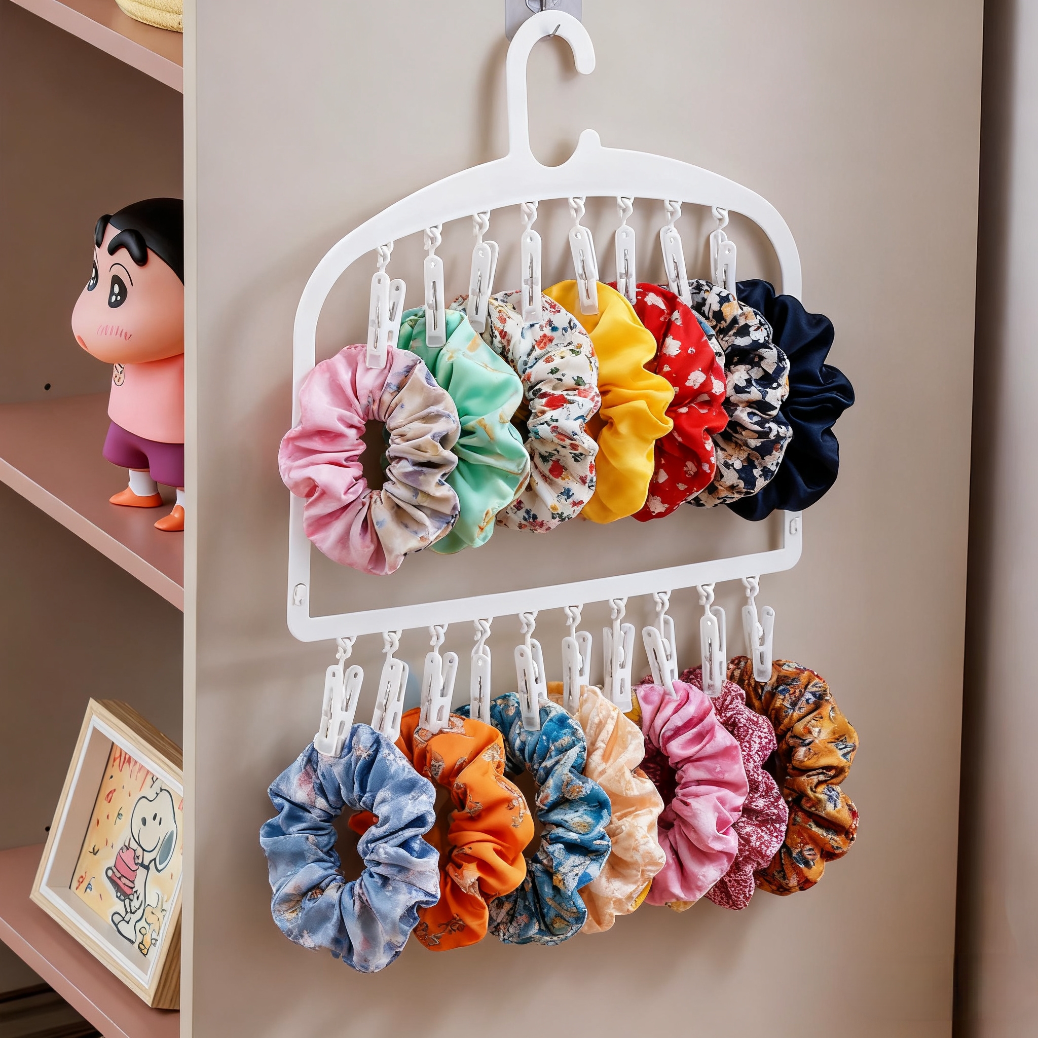 大肠发圈收纳神器发饰收纳杆