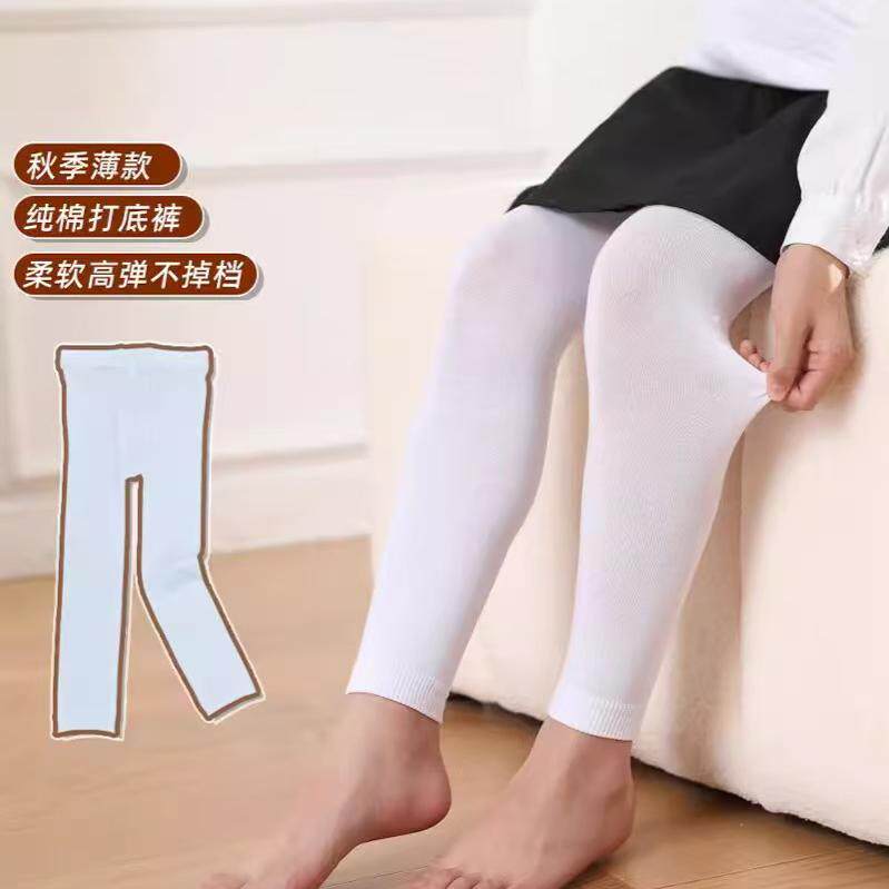 舞蹈袜女童白色连裤袜春秋款