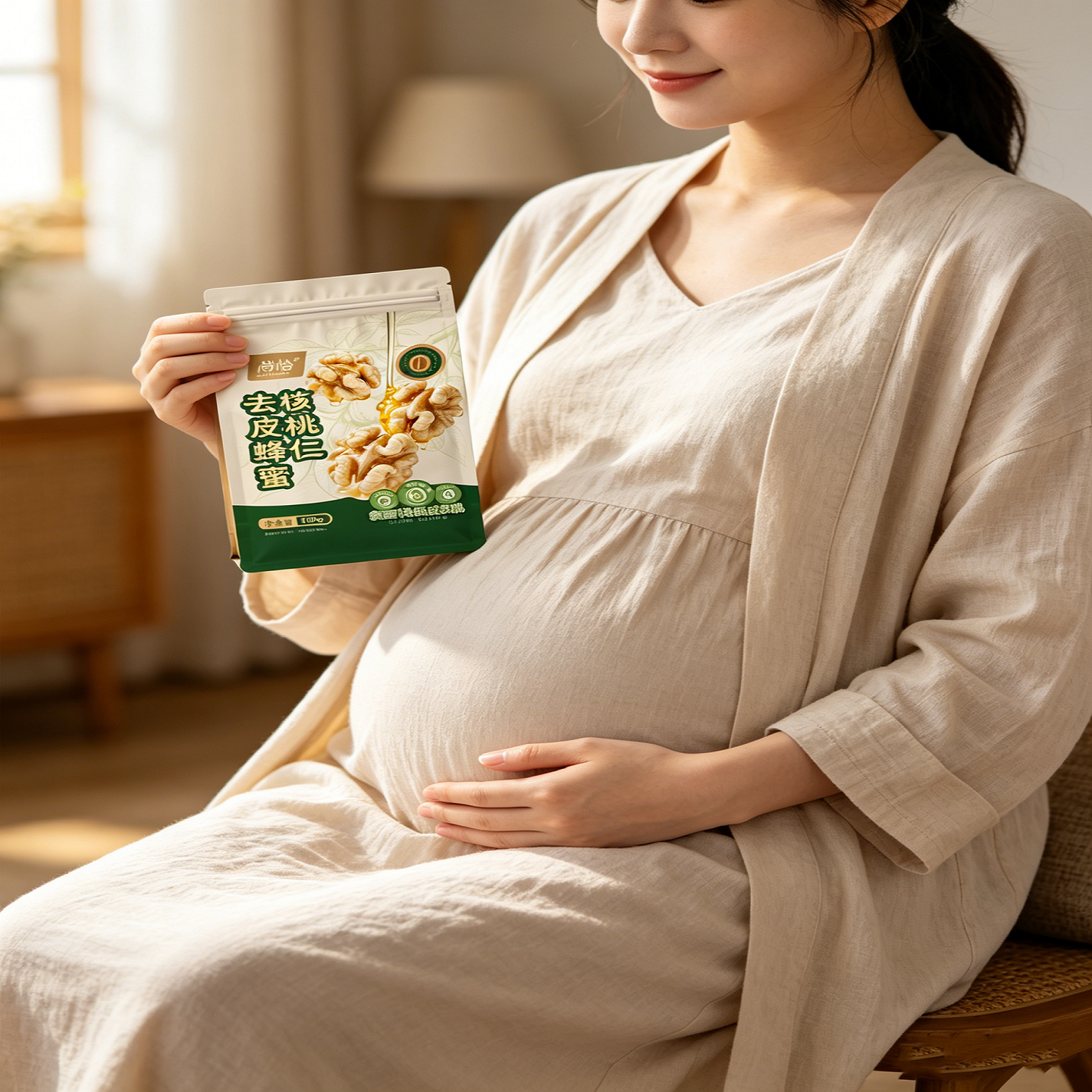 坚果孕妇专用蜂蜜去皮核桃仁熟独立小包装新疆零食官方旗舰店正品