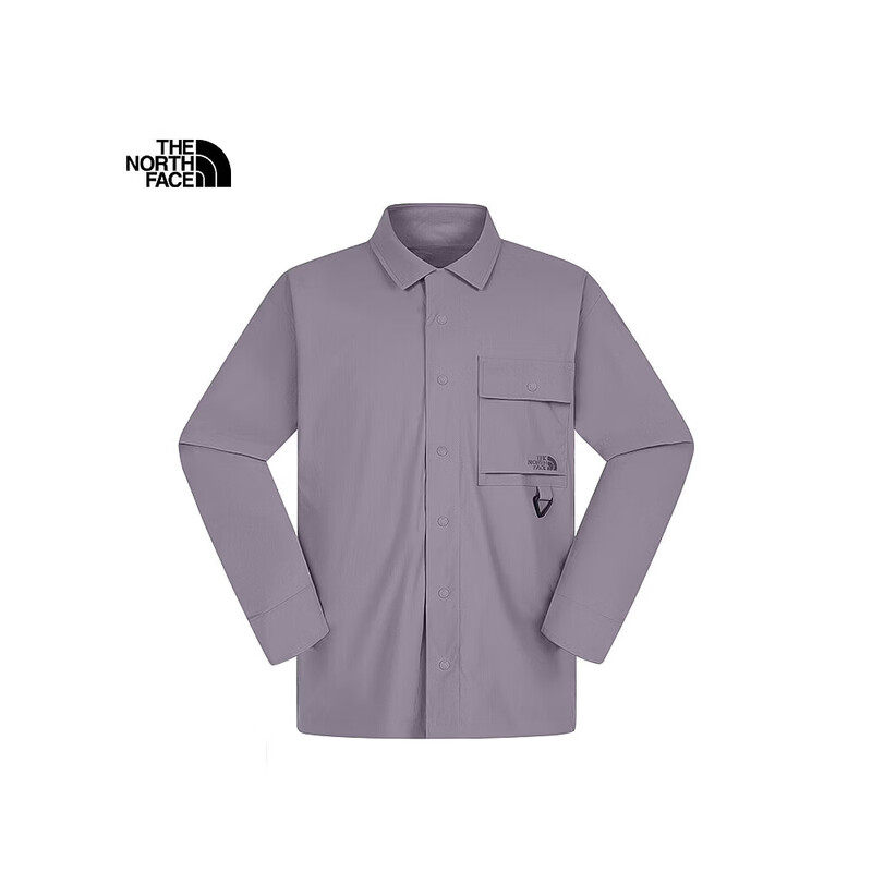TheNorthFace北面长袖衬衫男26春夏户外可拆卸袖翻领夹克外套8FZP