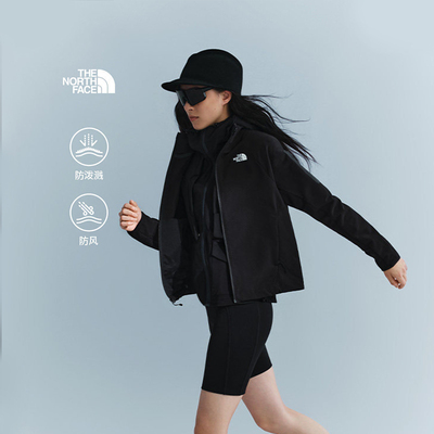 TheNorthFace北面软壳衣女26春夏户外防风防泼水棋盘格外套8DFD