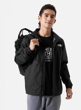 TheNorthFace北面硬壳冲锋衣男春秋户外运动防风防水透气夹克8BA8
