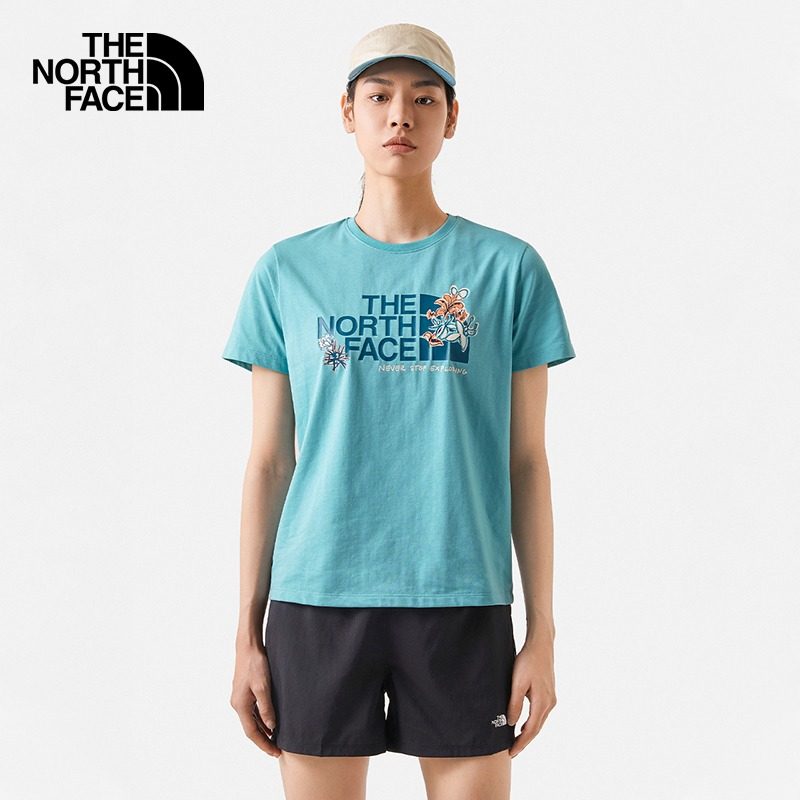 thenorthface北面速干短袖t恤女春夏新款户外吸湿透气半袖7wfh