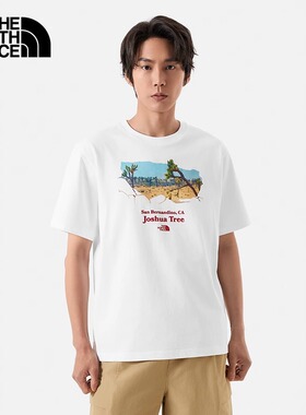 the north face北面短袖t恤衫男夏季户外透气纯棉运动半袖88gj