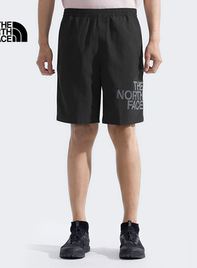 TheNorthFace北面短裤男26春夏新款户外旅行舒适防泼水五分裤8C0V