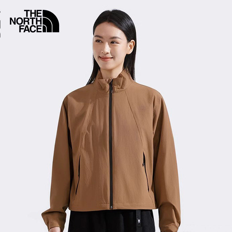 TheNorthFace北面防风衣女26春秋户外立领防泼水防晒夹克外套