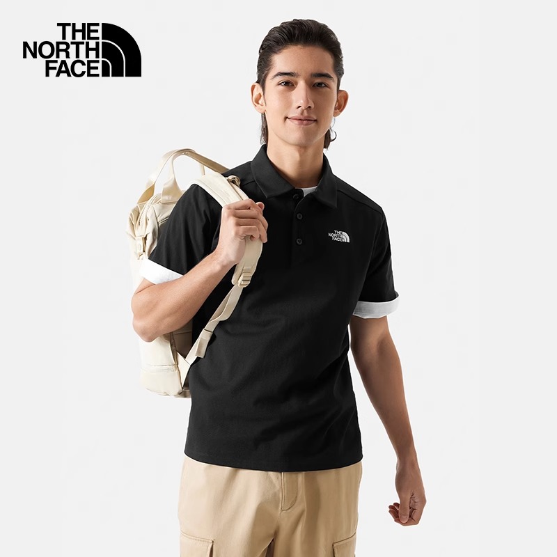 TheNorthFace北面纯棉翻领POLO衫