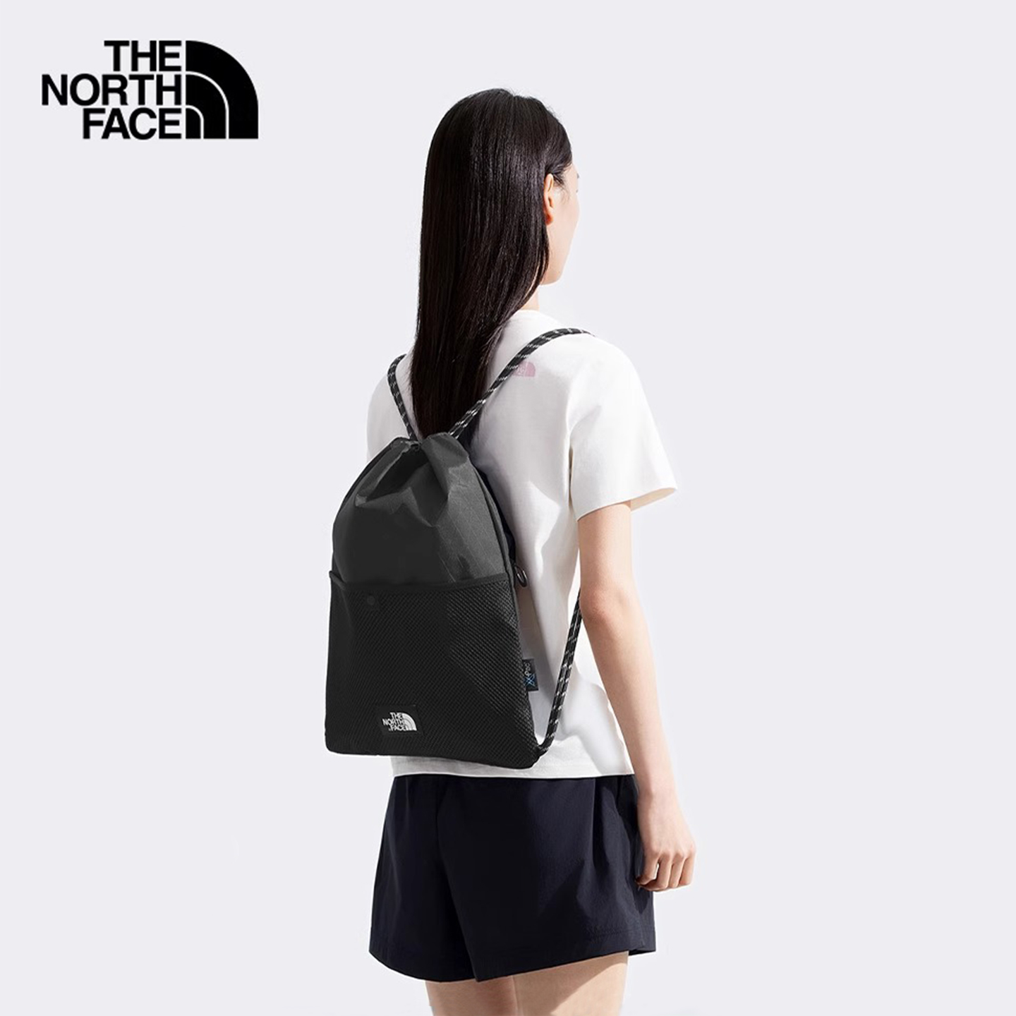 TheNorthFace北面双肩包男女同款25秋季户外轻量防水抽绳束口8DJM
