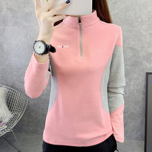 速干衣女长袖户外加绒秋冬徒步爬山跑步登山行山衣服运动衫T恤女