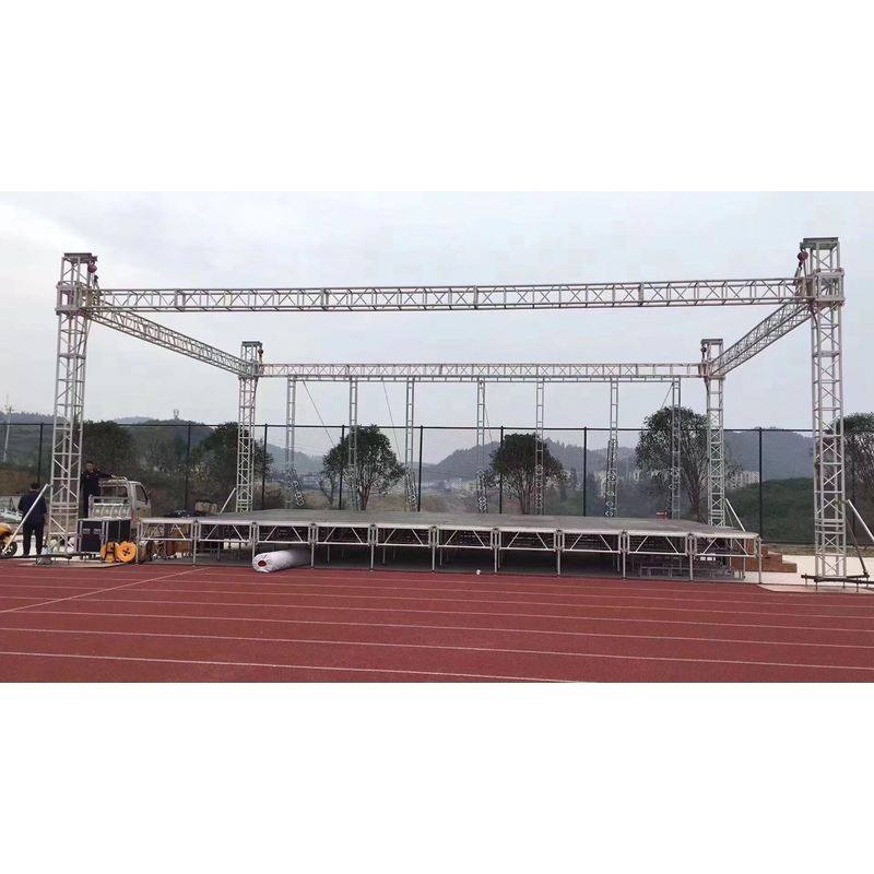 铝合金舞台桁架灯光太空trus架钢铁雷亚卡扣快装简易合唱看台婚庆