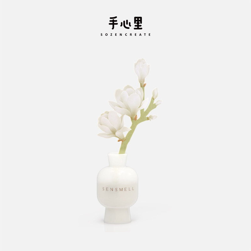 手心里玉兰无火香薰香氛摆件创意教师节生日礼物伴手礼小众扩香器