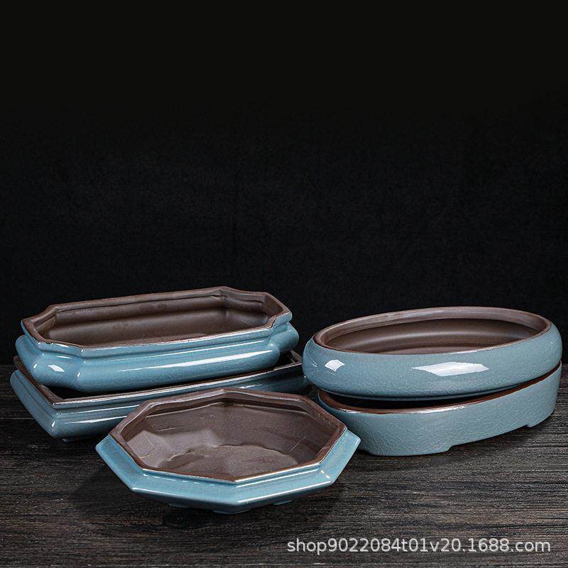 Ge kiln ceramic bonsai flower pot landscaping micro landscap