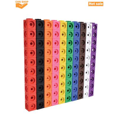 100pcs Numberblocks Multilink Linking Counting Cubes Snap