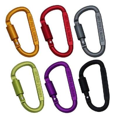 YD61 Outdoor D-ring Locking Carabiner D-Ring Keychain Clip