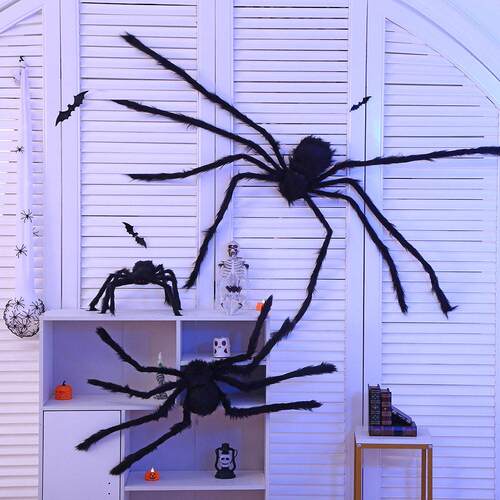 Spider web Halloween spider party decoration props蜘蛛道具