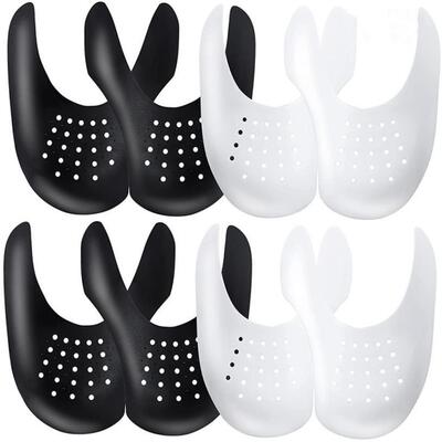 4Pcs Crease Protector Shoe Anti Crease Bending Crack Toe Cap