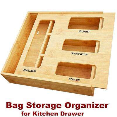 Bag Storage Organizer Baggie Kitchen Drawer Organization